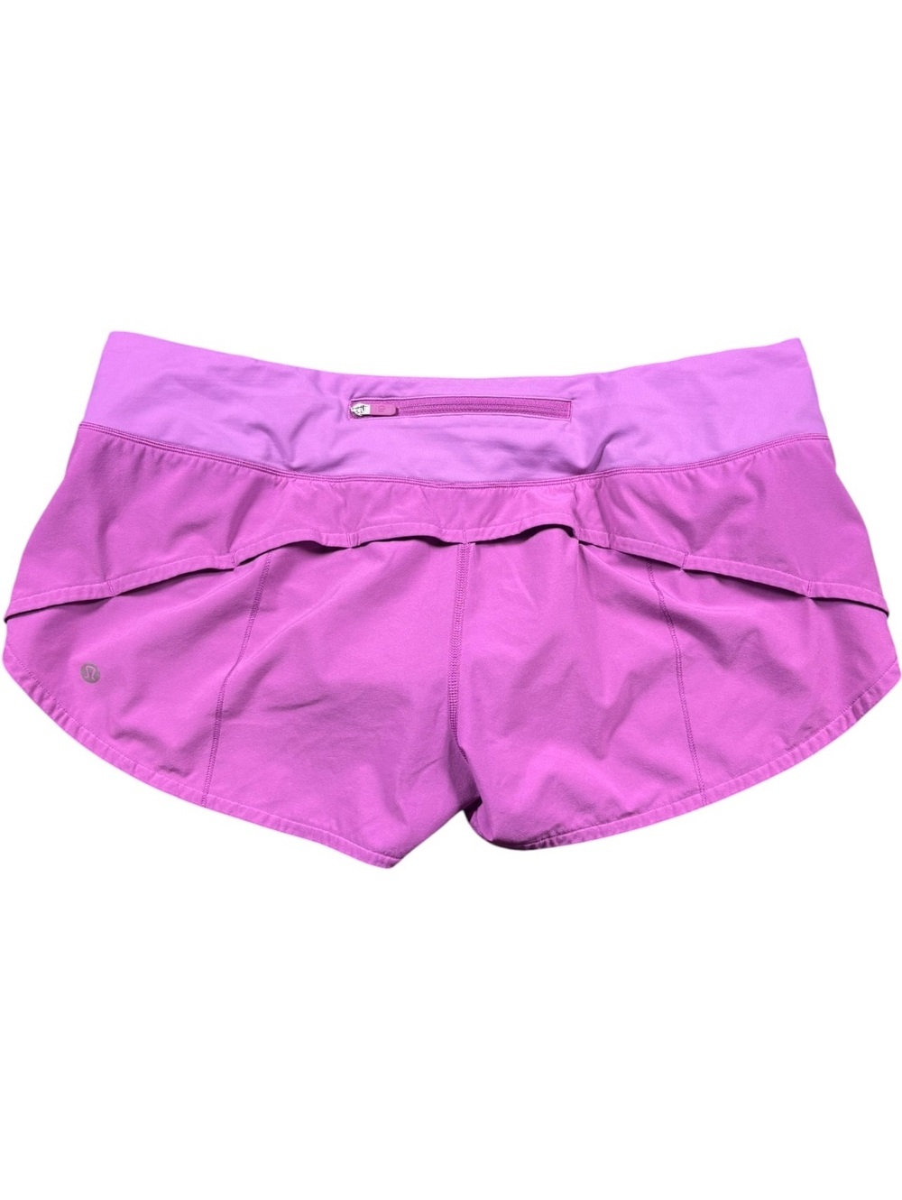 Lululemon Y2K Purple Running Shorts Back Overlay Zip Pocket